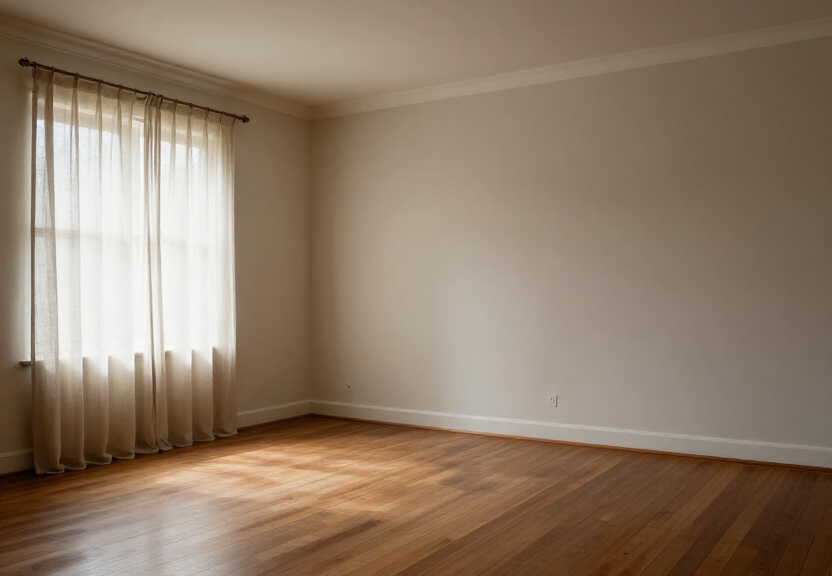 Flat, dry floorboards after professional structural drying